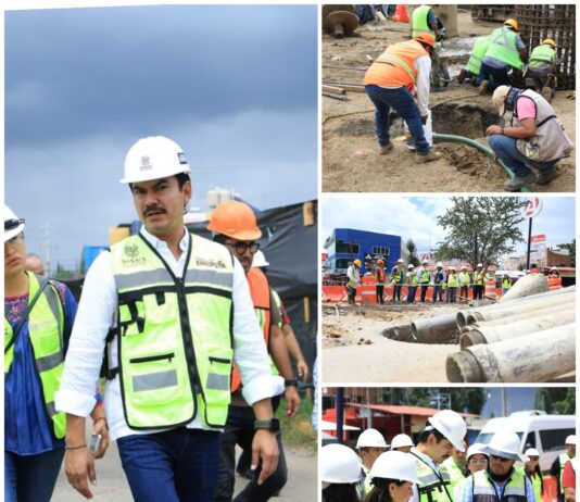 Paso a Desnivel Monumento a Juárez registra avance; Ray Chagoya supervisa siete frentes de obra