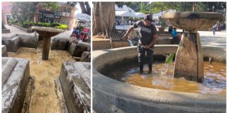 Gobierno Municipal fortalece limpieza y mantenimiento de fuentes públicas en Oaxaca de Juárez
