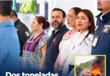 Dos toneladas de droga menos en las calles significan mayor protección para las familias de Oaxaca: Jesús Romero