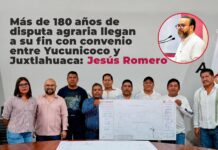 Más de 180 años de disputa agraria llegan a su fin con convenio entre Yucunicoco y Juxtlahuaca: Jesús Romero