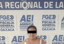 Fiscalía de Oaxaca detiene a mujer por su probable participación en la desaparición de un policía estatal en Soyaltepec