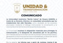 Reanuda hoy UABJO actividades académicas y administrativas de manera normal en Ciudad Universitaria