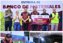 Ray Chagoya entrega Banco de Materiales en Lomas de Santa Rosa