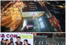 Ray Chagoya ilumina Oaxaca de Juárez con 2 mil luminarias para tener calles más seguras