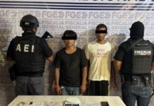 Como parte de acciones para pacificar el Istmo, FGEO desarticula punto de venta de drogas en Santo Domingo Tehuantepec; hay dos detenidos