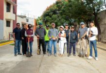 Tequio vecinal fortalece la limpieza y el cuidado de espacios públicos en San Martín Mexicapam