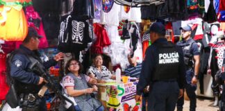 Secretaría de Seguridad Vecinal refuerza vigilancia en la Central de Abasto por Día de Muertos
