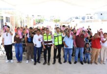 Ray Chagoya entrega una obra más en Pueblo Nuevo gracias al Banco de Materiales y al tequio comunitario