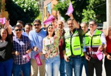 Ray Chagoya entrega una obra más, ahora para vecinas y vecinos de la calle José López Alavez