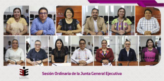 Celebra Junta General Ejecutiva del IEEPCO sesión ordinaria de octubre