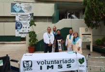 Entrega Voluntariado del IMSS Oaxaca apoyos a derechohabientes del HGZ No. 1