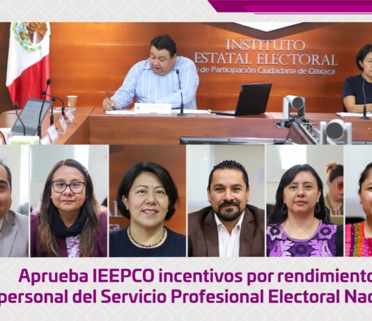 Aprueba IEEPCO incentivos por rendimiento al personal del Servicio Profesional Electoral Nacional